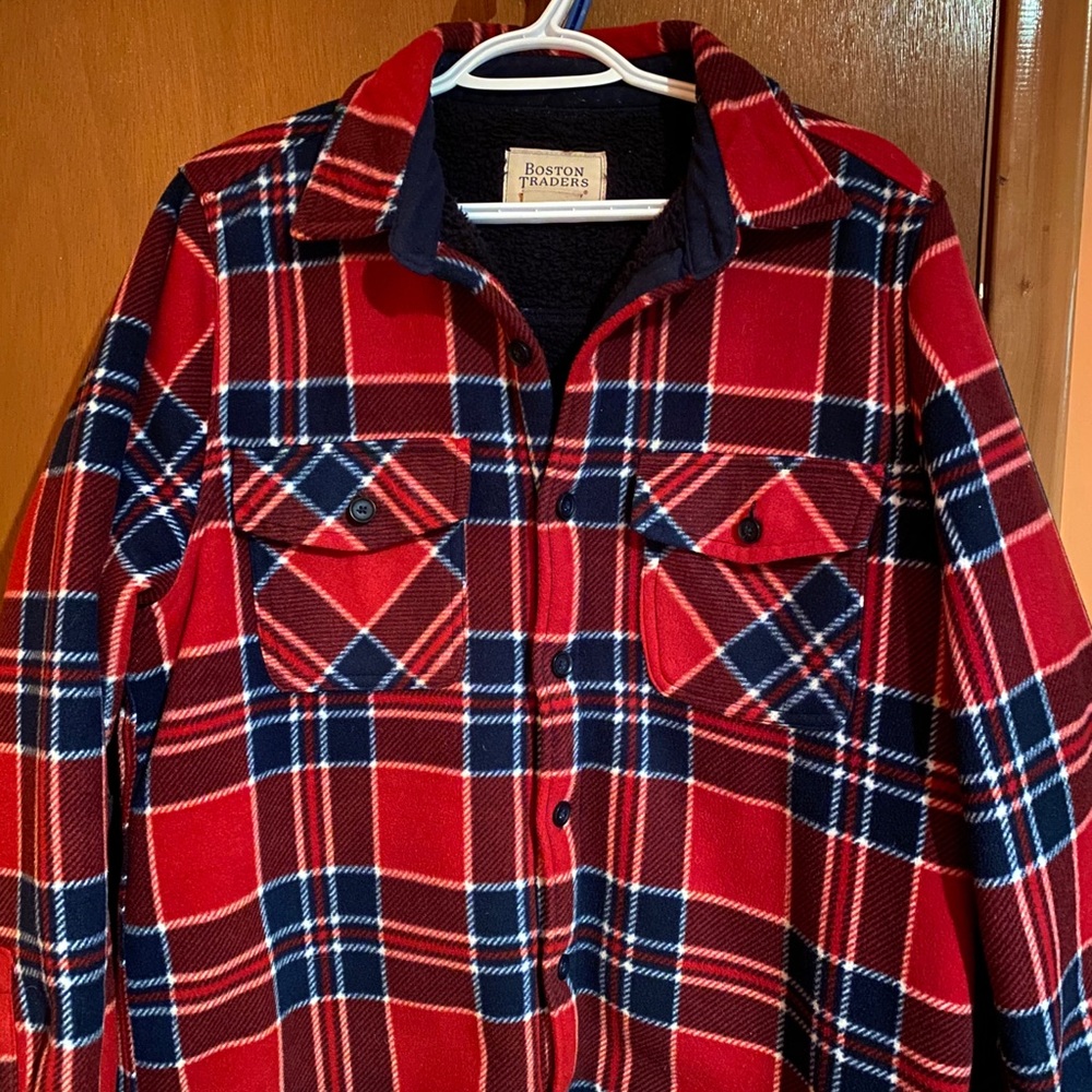 Boston Trader Fleece Flannel Jacket
